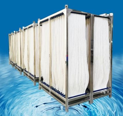Bon prix Membrane MBR en fibres creuses avec matériau PVDF Près de travail de 0,02-0,04 MPa en ligne