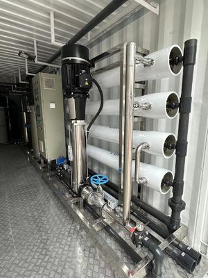 Bon prix 500 m3 par jour Système de traitement de l'eau mobile en ligne