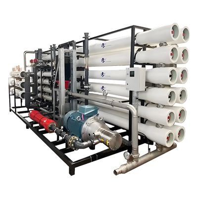 Bon prix 99Taux de dessalement de 0,5% Usine d' osmose inverse à eau salée avec soupape de commande automatique en ligne