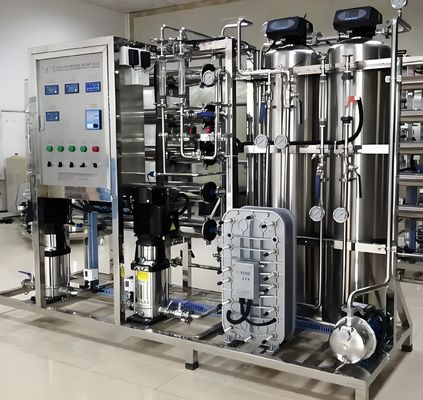 Bon prix Système RO EDI à 2 étapes avec contrôle PLC Siemens S7 et raccord UPVC / SS304 en ligne