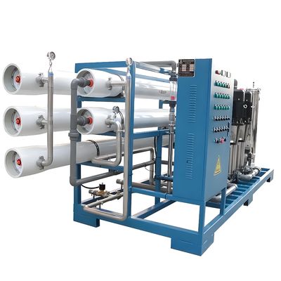 Bon prix 98% de rejet de sel d'eau saumâtre Système d'osmose inverse avec contrôle PLC Siemens S7 en ligne