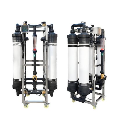 Bon prix Systèmes d'ultrafiltration SS304/PVC Traitement de l'eau avec un rendement d'eau élevé en ligne