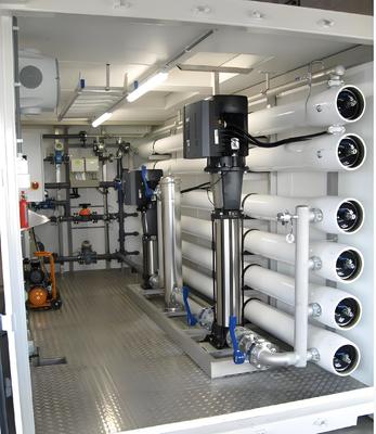 Bon prix Steel FRP In-Container Reverse Osmosis Plant for Desalination with 500m3/day Capacity and 380V Power en ligne