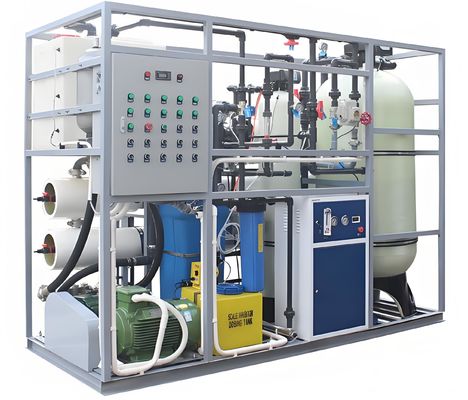 Bon prix Taux de récupération 38% Système d'inversion de l'eau de mer avec contrôle Siemens et pompe Danfoss en ligne