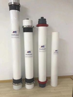 Bon prix À l'extérieur, à l'intérieur de la membrane du filtre UF, résistant aux produits chimiques avec un fonctionnement de 1 à 3 bar en ligne